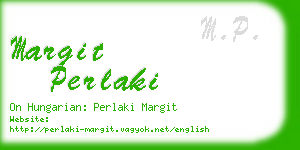 margit perlaki business card